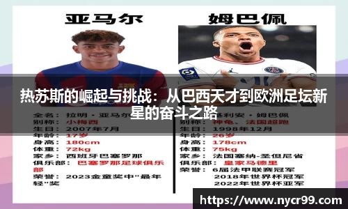 热苏斯的崛起与挑战：从巴西天才到欧洲足坛新星的奋斗之路